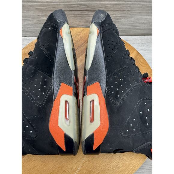 Nike Air Jordan Retro 6 Mid Shoes Black Infrared 384665-060 Women 6.5 - Picture 11 of 15